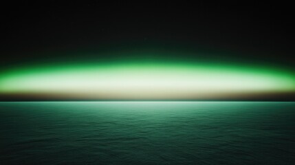 Obraz premium Ethereal glow illuminates tranquil waters, creating serene, drea