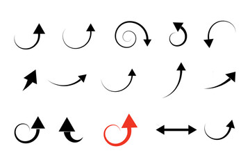 vector illustration of a set of abstract symbols