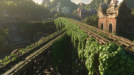 Abandoned Scenic Railway overgrown