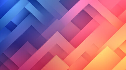 Obraz premium Colorful geometric abstract pattern with vibrant hues of blue, pink, and purple.
