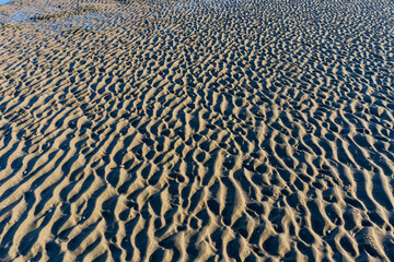 Sand patterns at coast