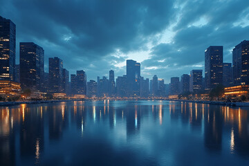 Fototapeta premium City skyline