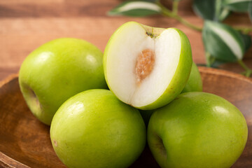Fresh juicy delicious Taiwanese Milk Indian Jujube fruit.