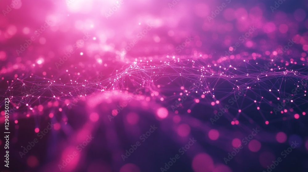 Aufkleber Exploring the stunning complexity of neurons, glowing connections pulse with energy, creating a mesmerizing web of light and color, signifying the brain's vast communication pathways