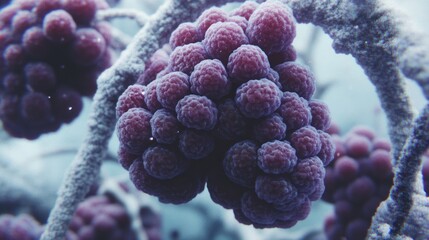 Frozen grapes, close-up, winter scene,  food texture, ideal for culinary websites