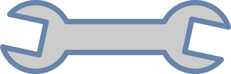 Clean, simple wrench icon. Perfect for websites, apps, and presentations needing a repair, maintenance, or tools theme.  Versatile design, easily adaptable to various styles and color schemes.