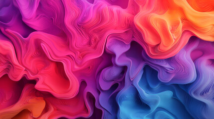Obraz premium Vibrant abstract texture featuring flowing colors and smooth gradients.