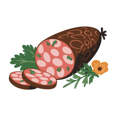 Sliced Salami with Herbs