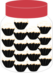 Eid cookies illustration. Malaysian food.