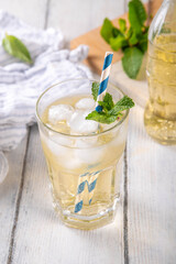 Iced cream soda drink