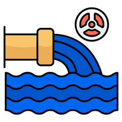 Premium download icon of wastewater