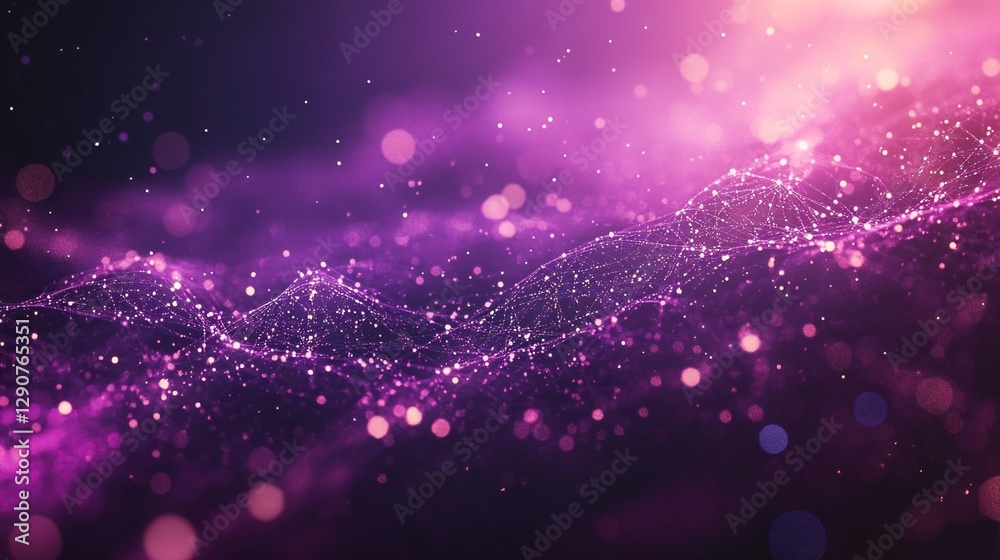 Aufkleber Fleeting patterns emerge in a mesmerizing interplay of illuminated neurons, showcasing dynamic connections that weave through the brain's complex structures