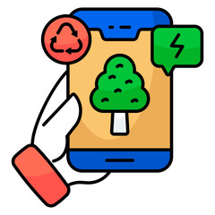 Premium download icon of mobile ecology