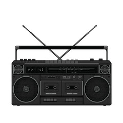 Obraz premium retro radio cassette player