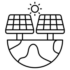 Perfect design icon of solar panel