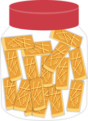 Eid cookies illustration. Malaysian food.