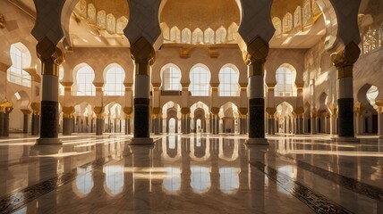 Naklejka premium interior of the cathedral in seville spain