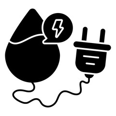 Modern design icon of hydro power