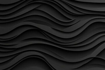Obraz premium Abstract black background with matte waves