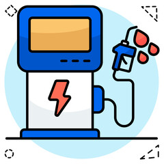 Premium download icon of petrol pump