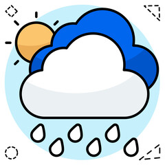 Thunderstorm icon in perfect design