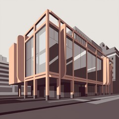 modern office building in the city