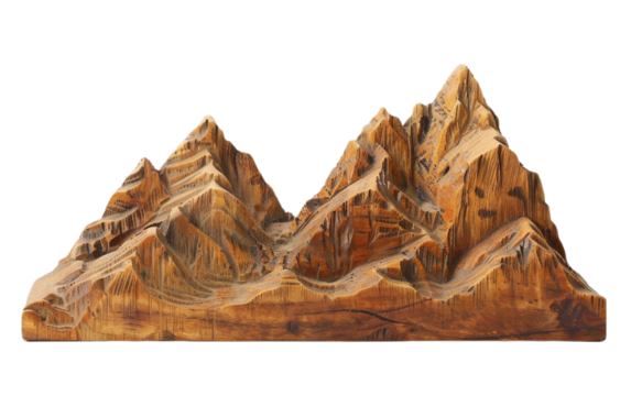 Wooden Bookends on transparent background PNG.
