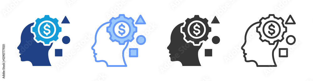Poster Skill icon set multiple style collection