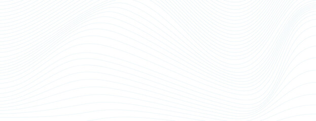 White background with subtle wavy lines. The background is minimalist and white, featuring a smooth, flowing texture. Digital background vector. White background.