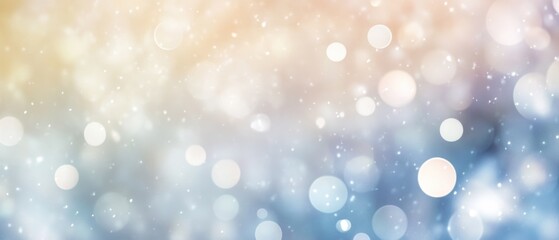 Obraz premium Bokeh lights on a colorful gradient background, soft focus, abstract photography for celebrations, party decoration, holiday events, and creative design projects.