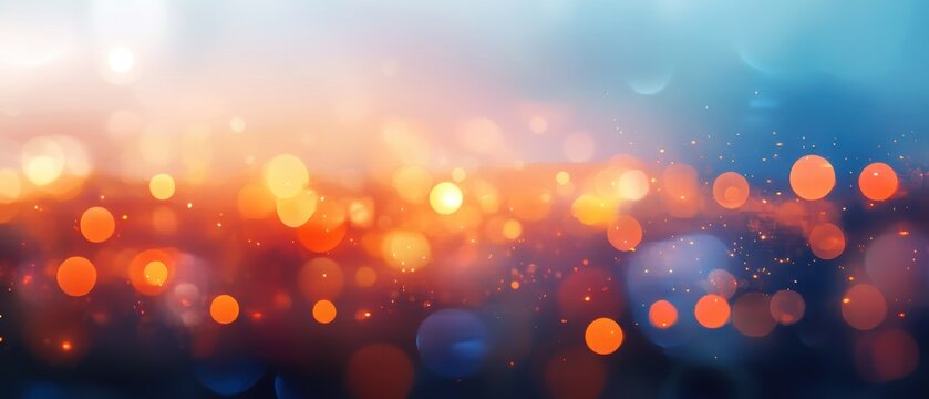 Bokeh lights background in vibrant colors, festive mood, blurred texture, dreamy aesthetic, abstract pattern for creative projects and design.