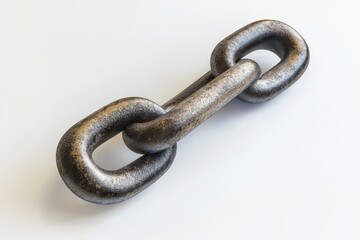 Obraz premium 3D Iron Isolated and White Background