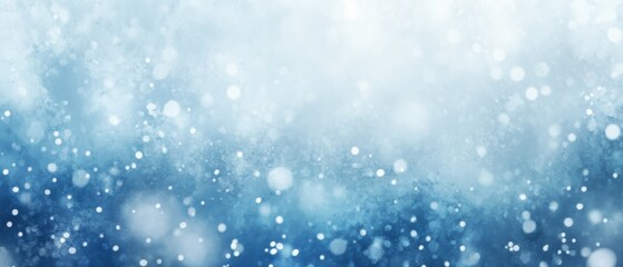 Fototapeta premium Blue bokeh background with soft light, blurred circles, and dreamy atmosphere. Ideal for holiday or celebration themes, creative design, and graphics.