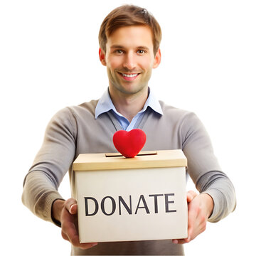 A person donating blood in strature