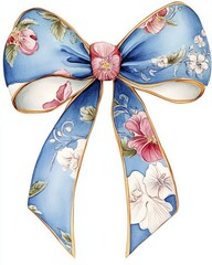  Chinoiserie bow clipart 