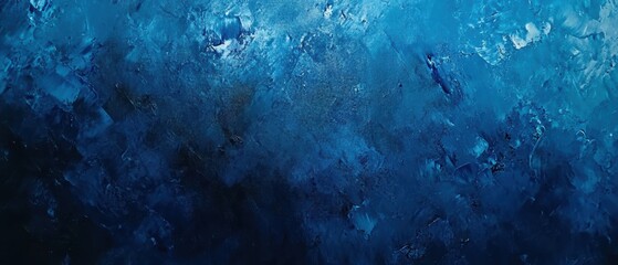 Obraz premium Blue abstract background with textured layers, deep ocean hues, and a gradient effect, ideal for artistic designs, wallpapers, or digital media projects.