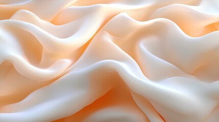 light beige, light peachy and soft pink wave pattern background, rendered in the style of ZBrush and Octane rendering, with high resolution, showcasing elegant curves, soft edges, and a white color sc