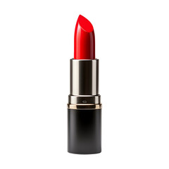 Red lipstick isolated on transparent background