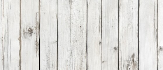Naklejka premium White wooden planks background, rustic hardwood texture, vintage style, perfect for product displays, home decor, and crafting projects. Versatile wooden surface.
