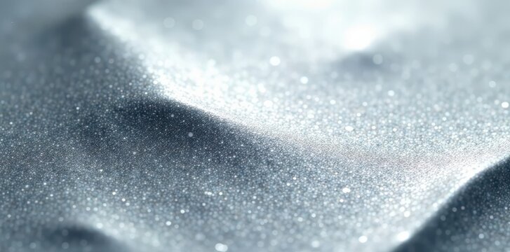 Silver surface with delicate, parallel grooves, creating subtle shimmer, minimal, texture
