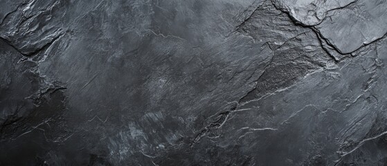 Naklejka premium Black slate stone texture for backgrounds, natural mineral surface, dark rock pattern, interior design material, home decor backdrop, outdoor landscape stone.