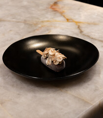 Paleta de chocolate y champiñones