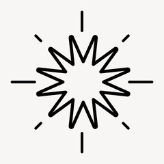 Abstract starburst icon vector