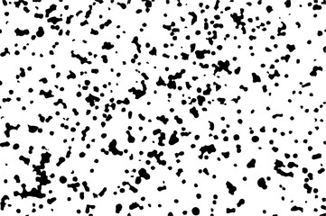 Grunge dirty grain spotted texture. Abstract vector ink paint messy textured background