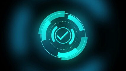 Standard quality control. Certification. Business, technology, internet and networking