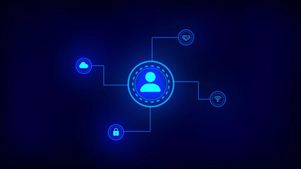 Internet, business, Technology and network concept. Cyber security data protection business technology privacy concept