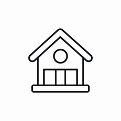 Home house building icon vector sign