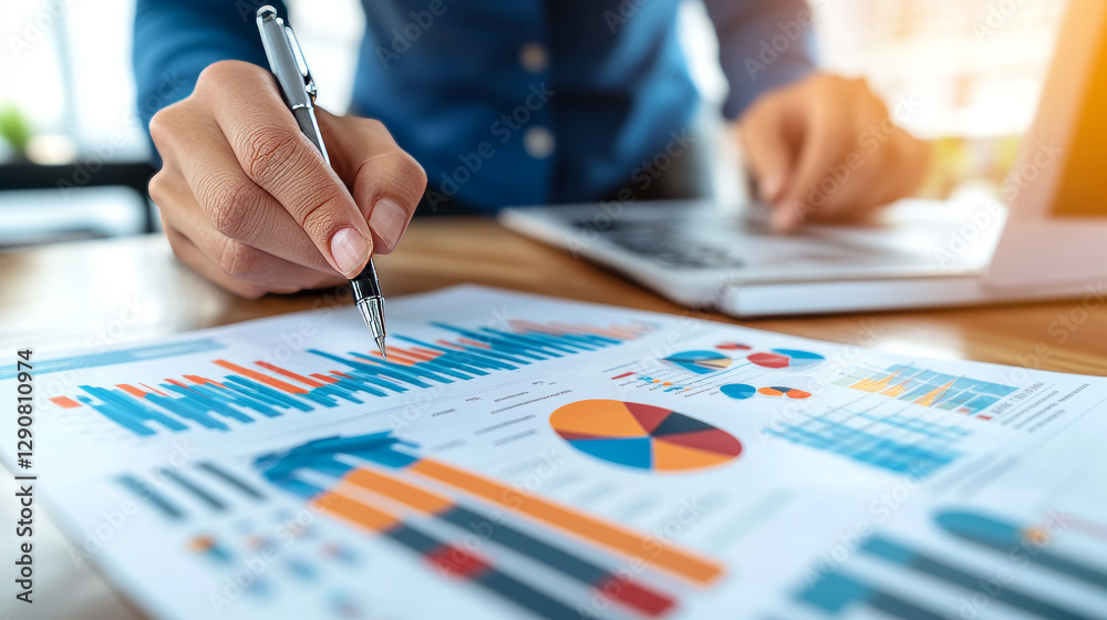 Poster diagram chart graph elements business infographic flow sheet data template arrows and circle progres