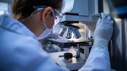 Employees are scanning wafers with atomic force microscopy for nanoscale defects.