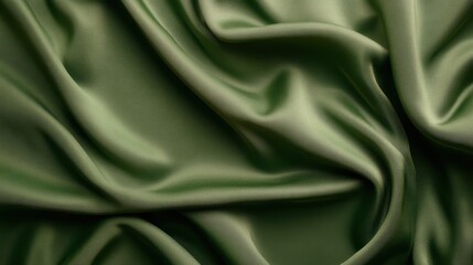 Obraz premium The image presents a gentle and smooth light green satin texture, bringing forth a modern elegance that resonates with tranquility and soft sophistication.